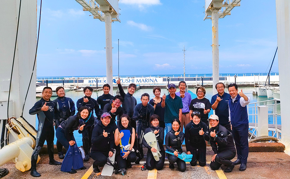 藻場再生ダイバー見学会