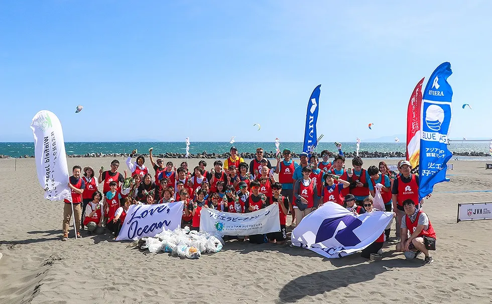リビエラ湘南ビーチクリーン平塚市