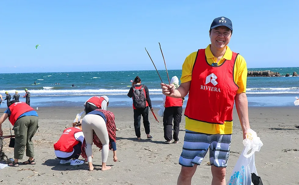 リビエラ湘南ビーチクリーン平塚市