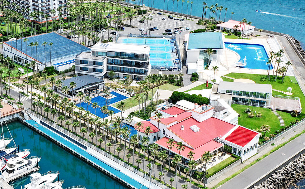 写真：リビエラ逗子航空から見た様子