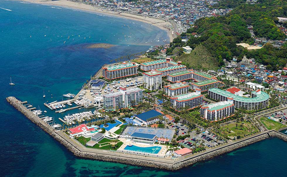 上空からマリーナ