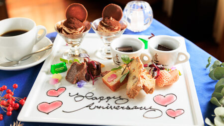 写真：リストランテAO メッセージプレート