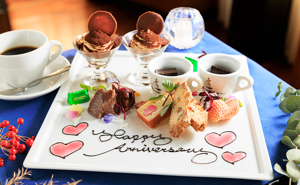 写真：リストランテAO メッセージプレート