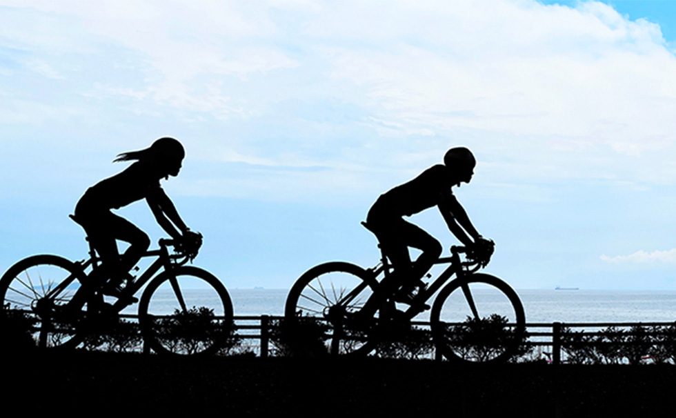 写真：サイクリング