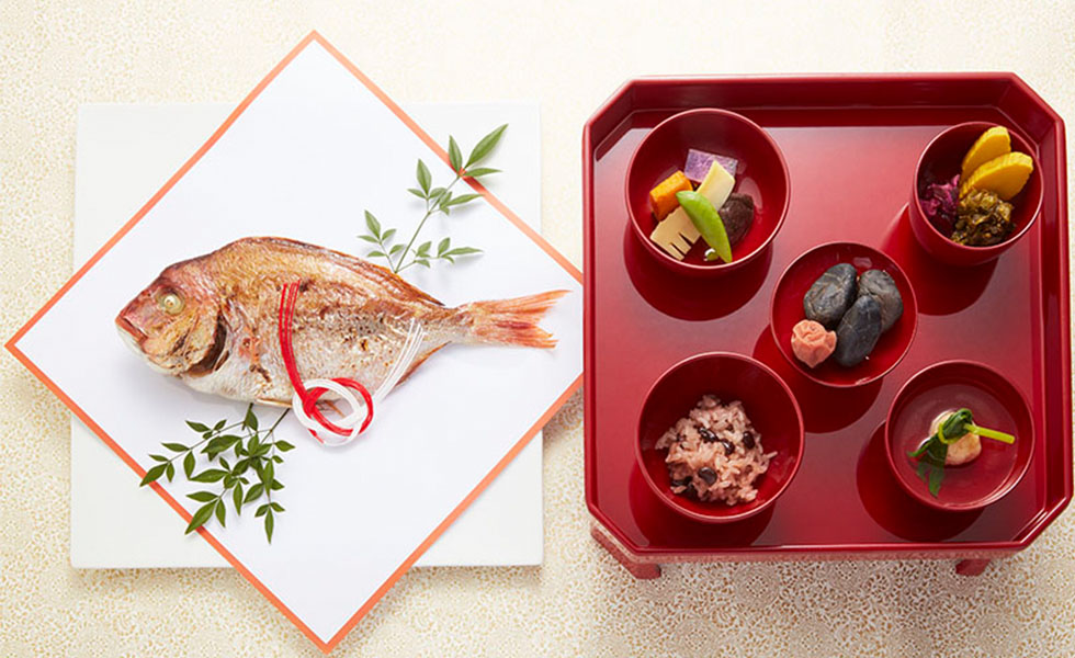 写真：お食い初め