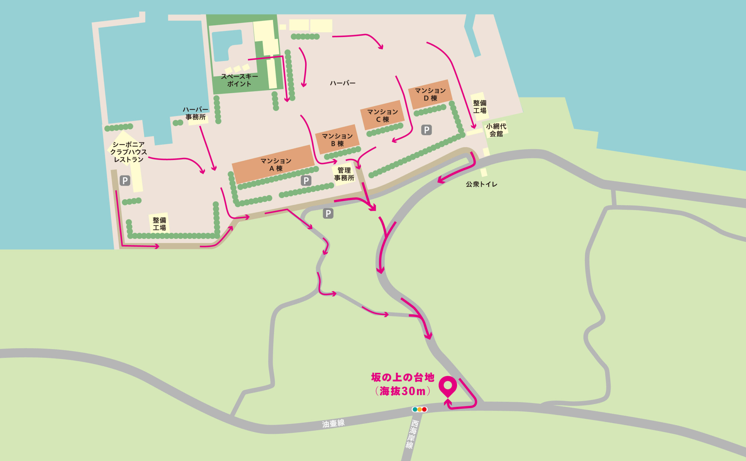 三浦　避難経路マップ