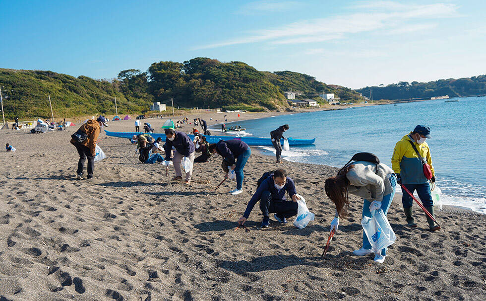 写真：リビエラ湘南ビーチクリーン