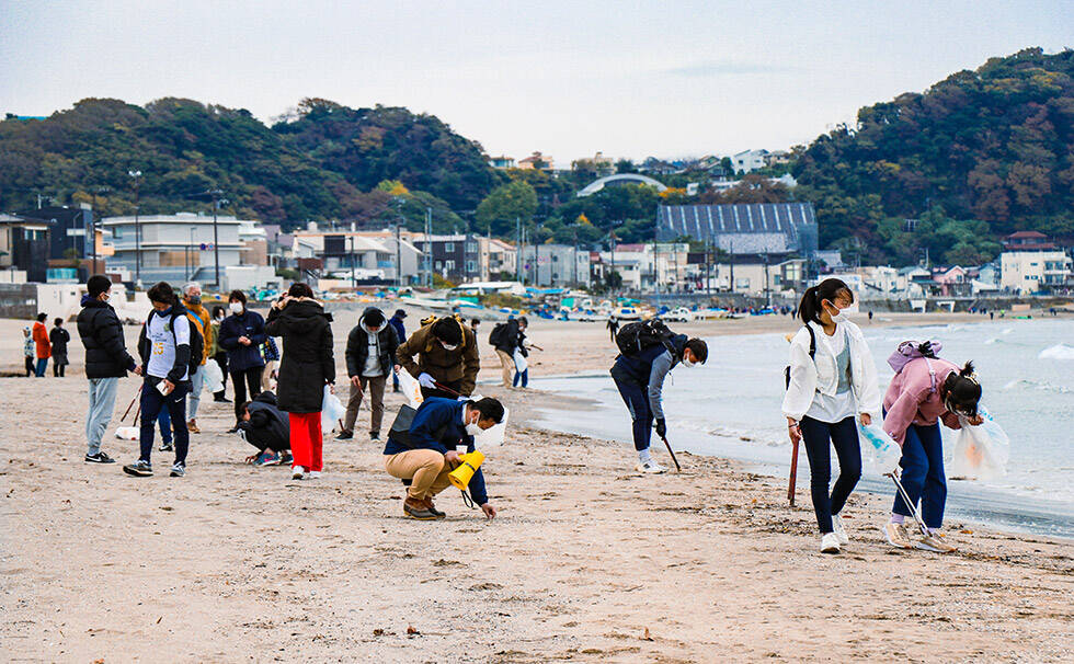 写真：リビエラ湘南ビーチクリーン