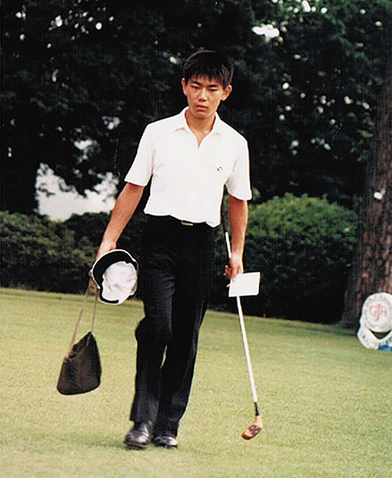 写真：研鑽中の若き日