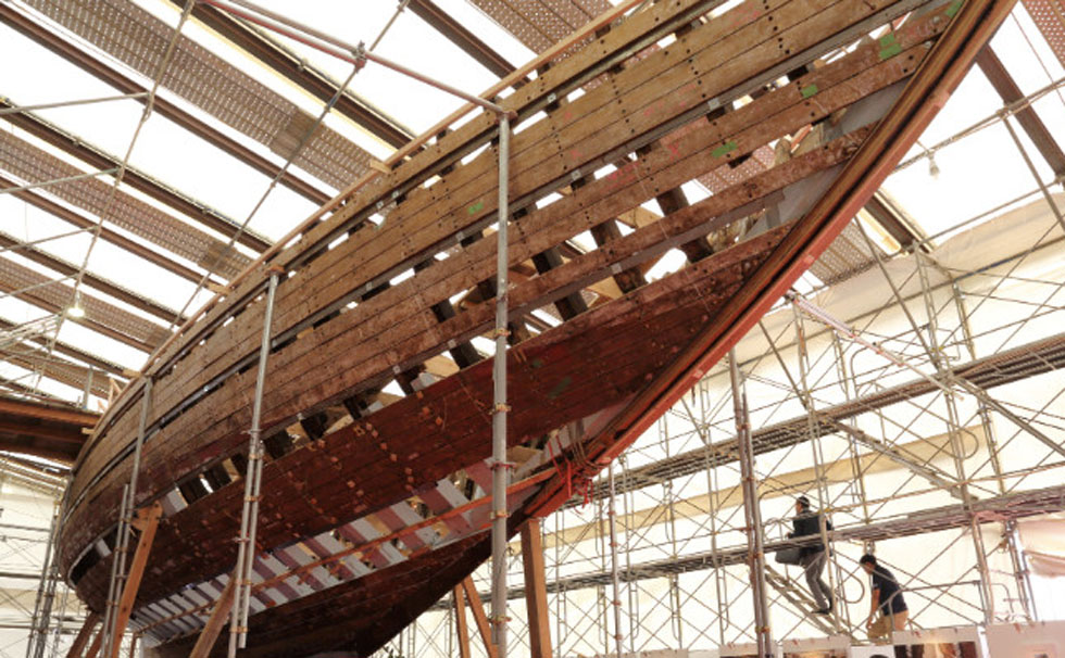 写真：「シナーラ」の修復