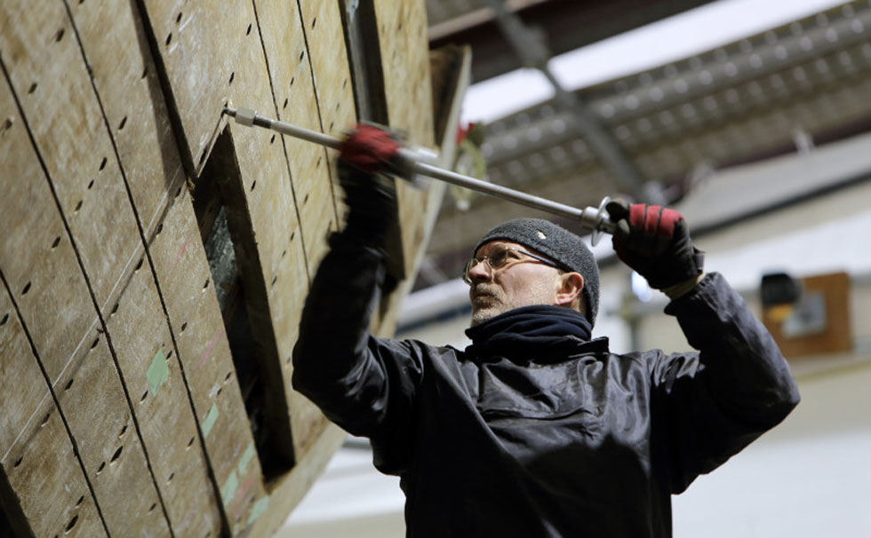 写真：「シナーラ」の修復