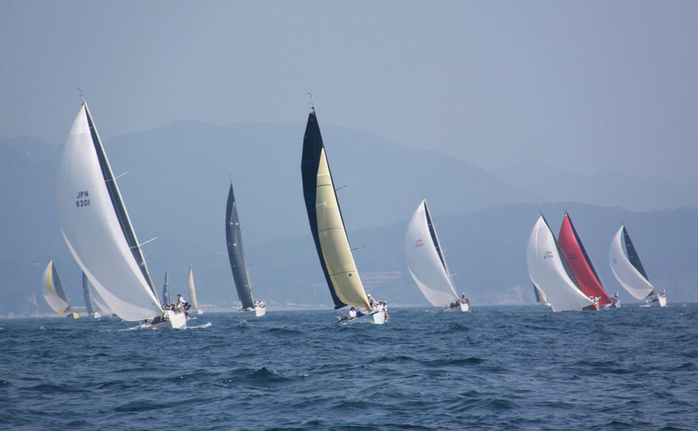 写真：Trans-Sagami Yacht Race 2018の様子
