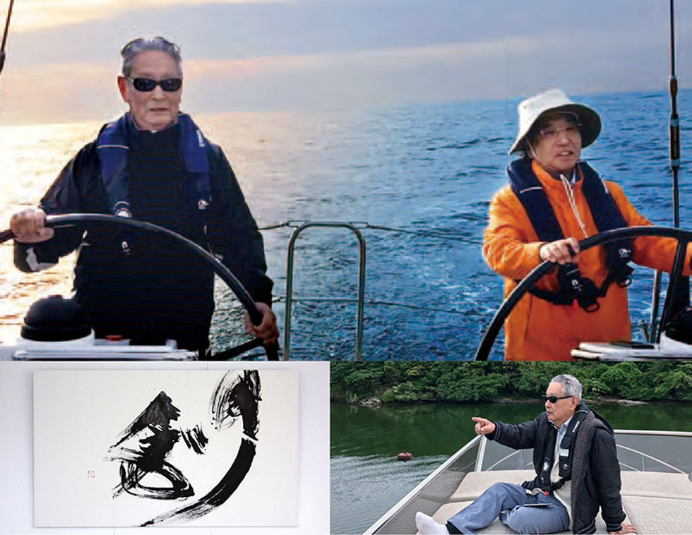 写真：代表、渡邊曻と出井伸之氏