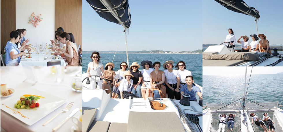 写真：船上パーティ