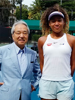 写真：代表、渡邊曻と大坂なおみ選手