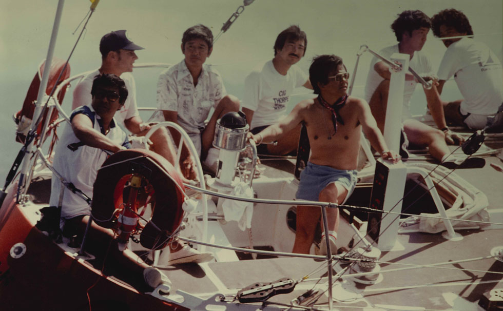 写真：「トランスパック」参戦時の貴重な１枚