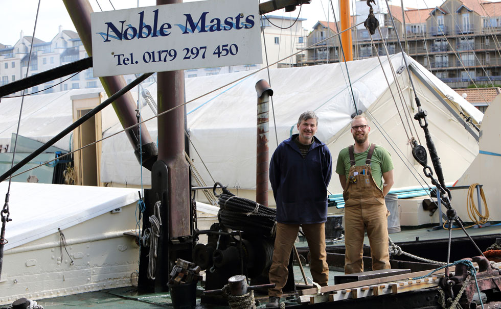 写真：ノーブルマストの工場