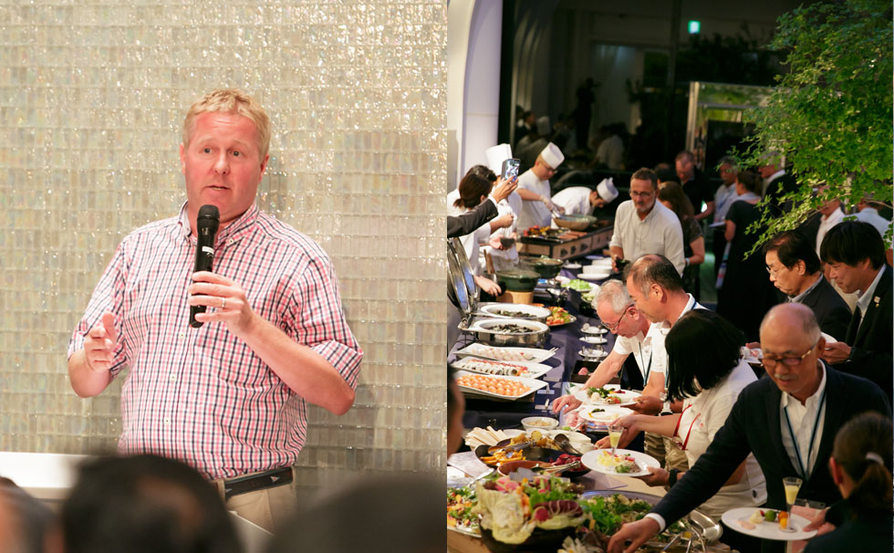 写真：関連レセプションパーティの様子