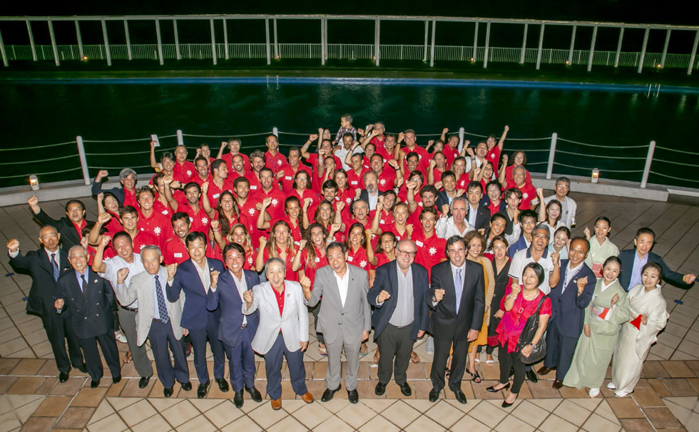 写真：スペインチーム歓迎会