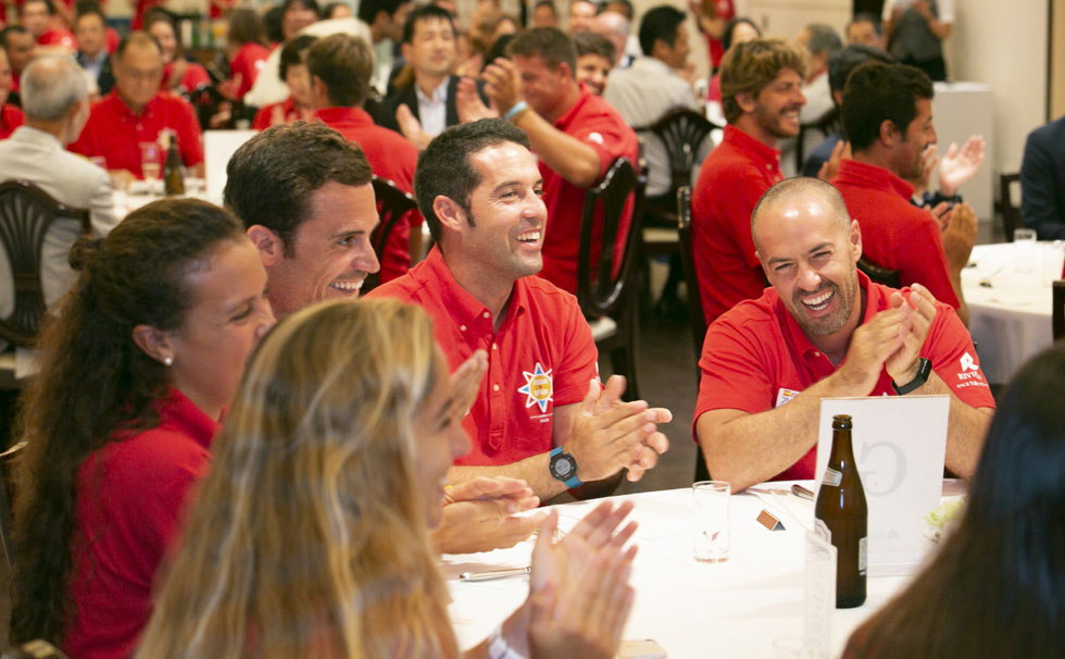 写真：スペインチーム歓迎会