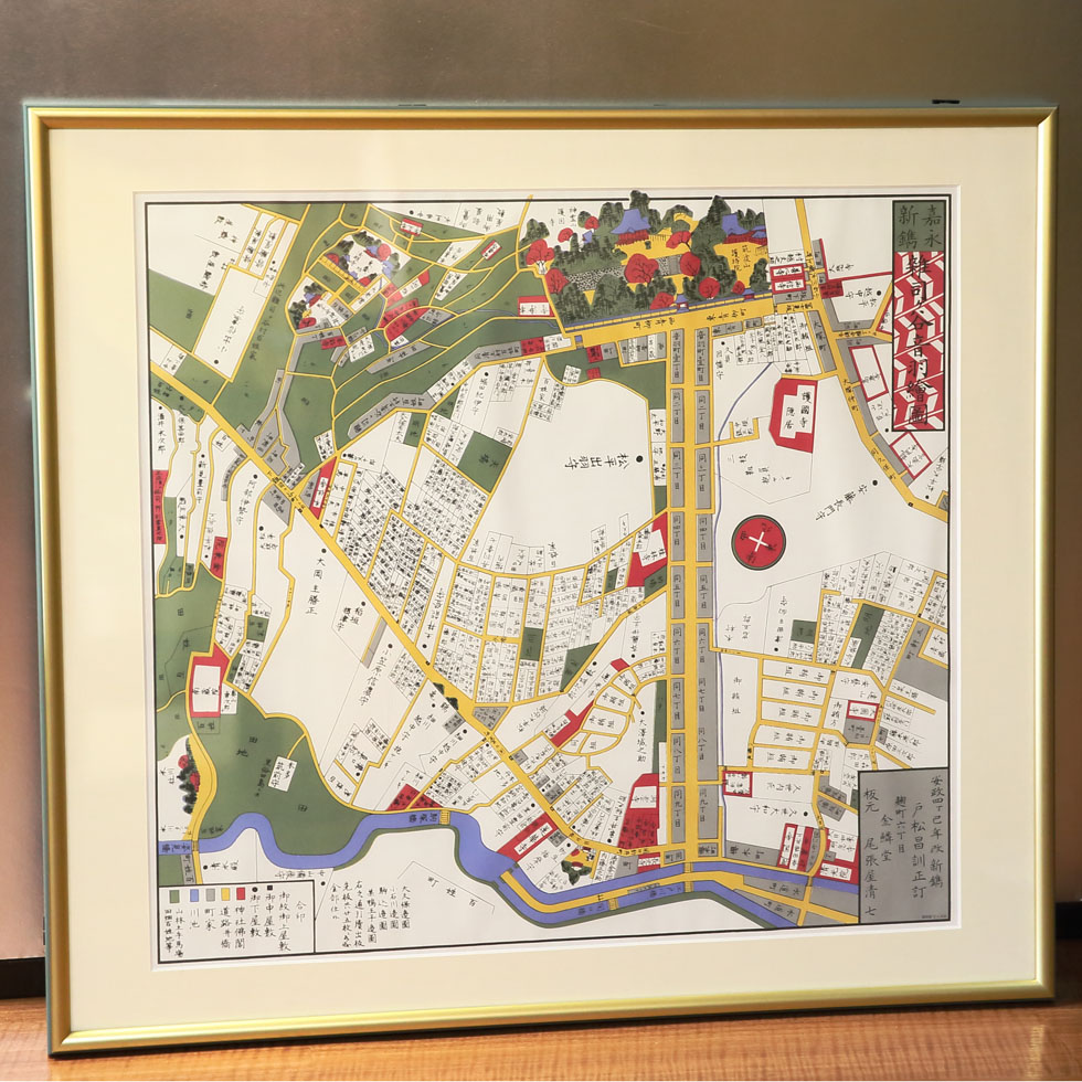 写真:嘉永 雑司ヶ谷音羽絵図