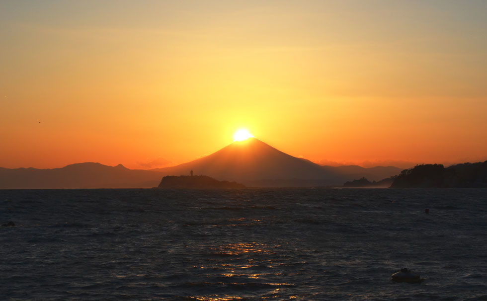 写真：ダイヤモンド富士