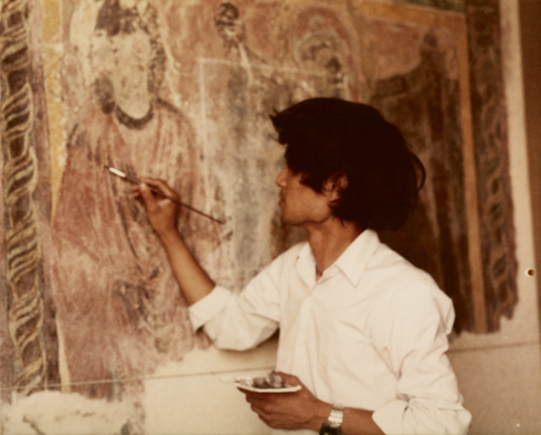 写真：アフレスコ画