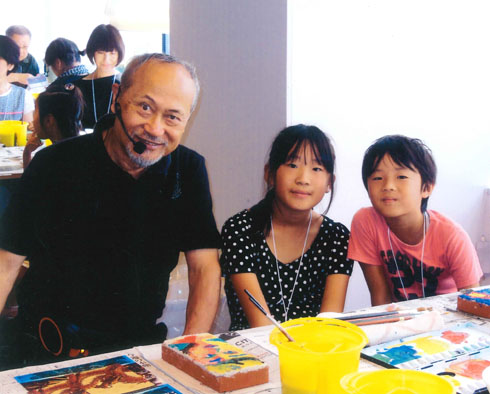 写真：絹谷幸二 ワークショップ