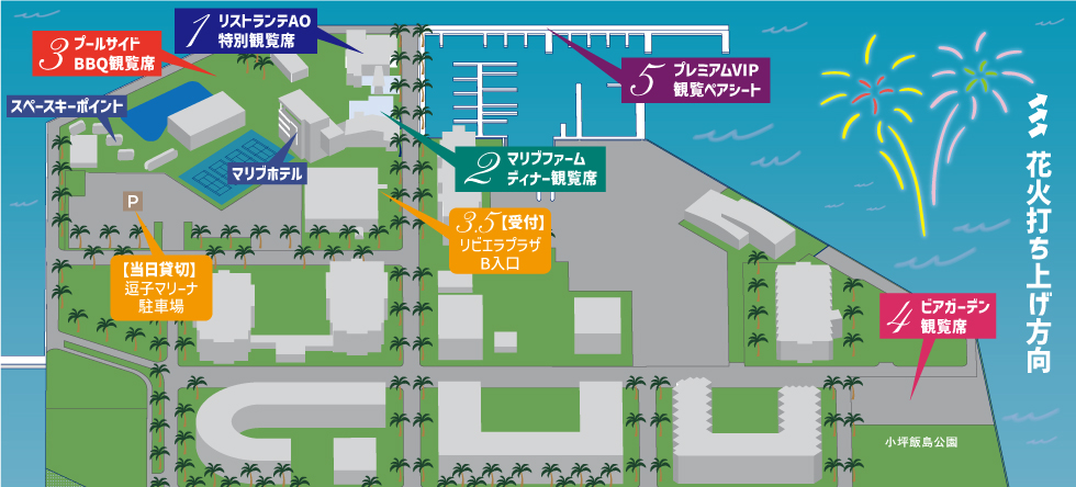 図：観覧席案内