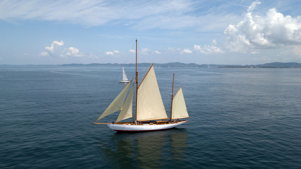 写真：初めてのテストセーリング