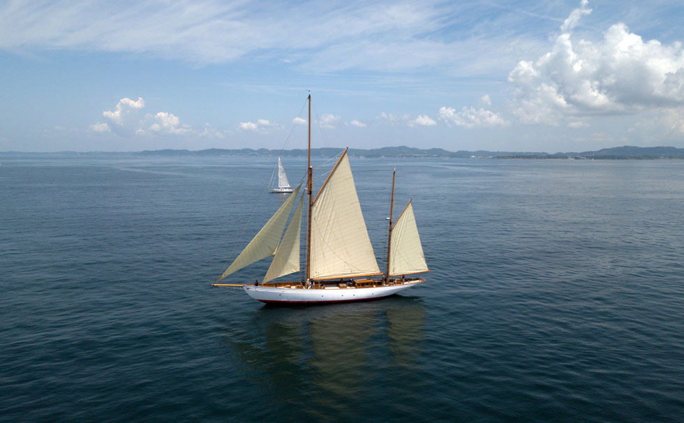 写真:初めてのテストセーリング