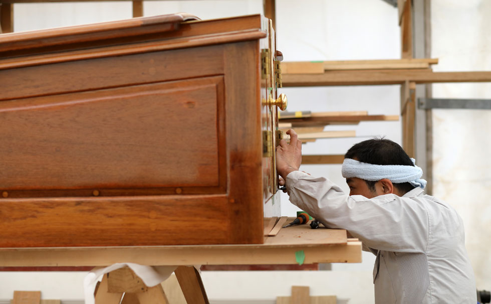 写真:日本での大型クラシックヨット本格修復プロジェクト