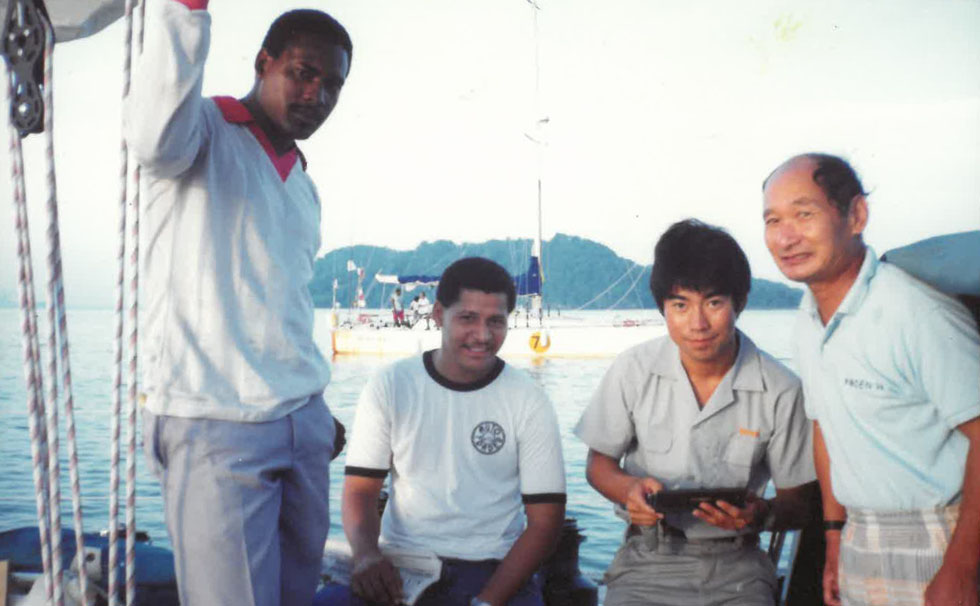 写真：学生時代の白石康次郎氏と多田雄幸氏