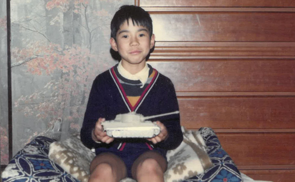 写真：幼少期の白石康次郎氏