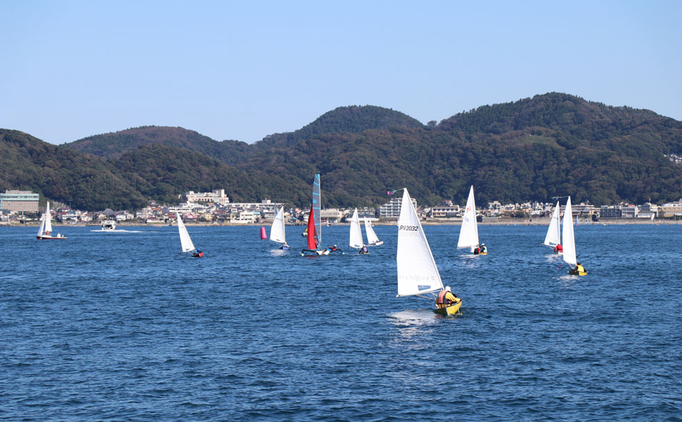 写真：第38回 リビエラ逗子マリーナヨットレースの様子