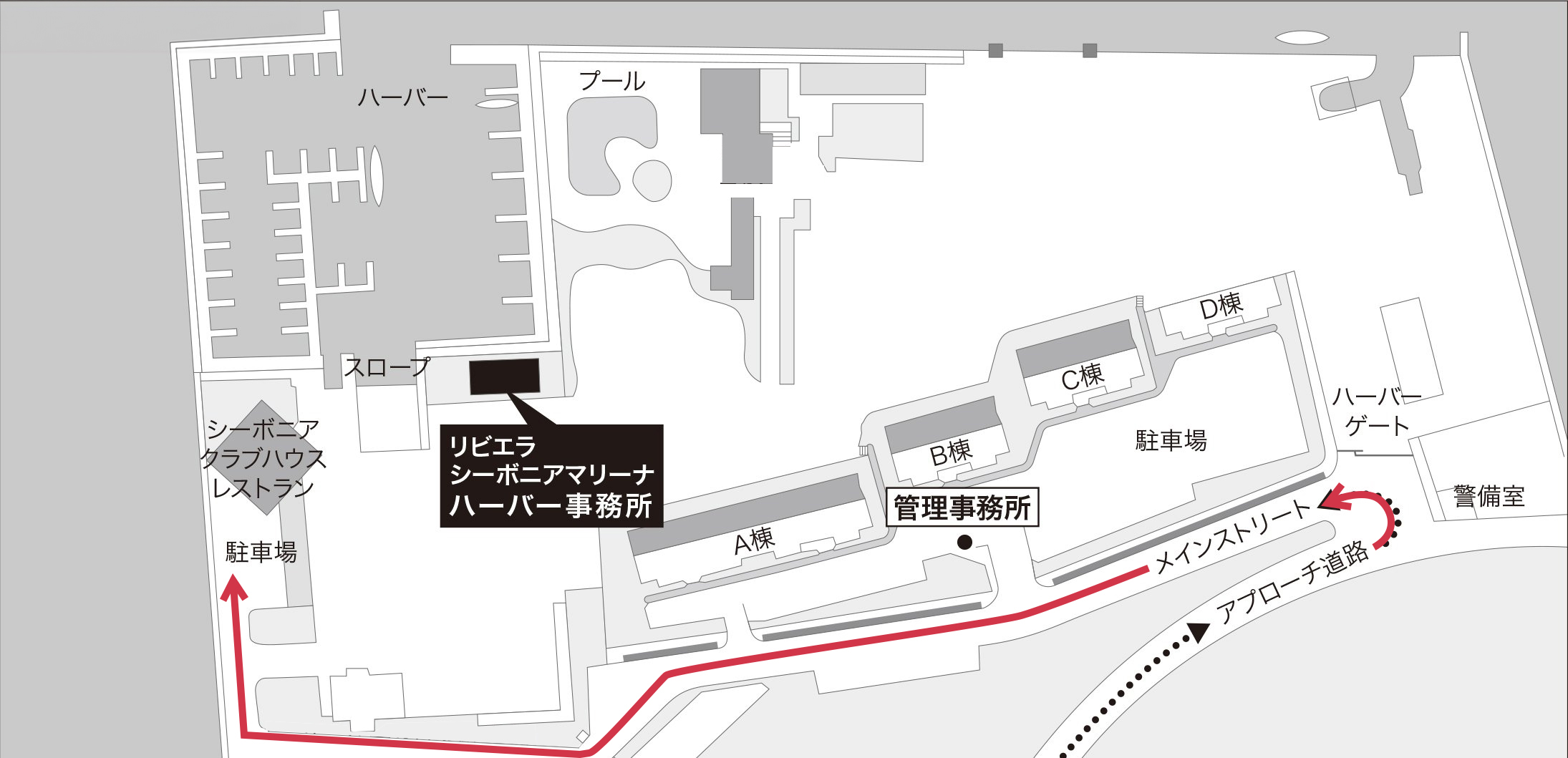 写真：リビエラシーボニアマリーナMAP