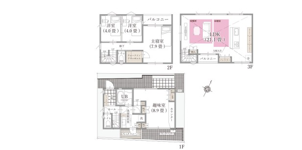 写真：zushi excel villa 図面